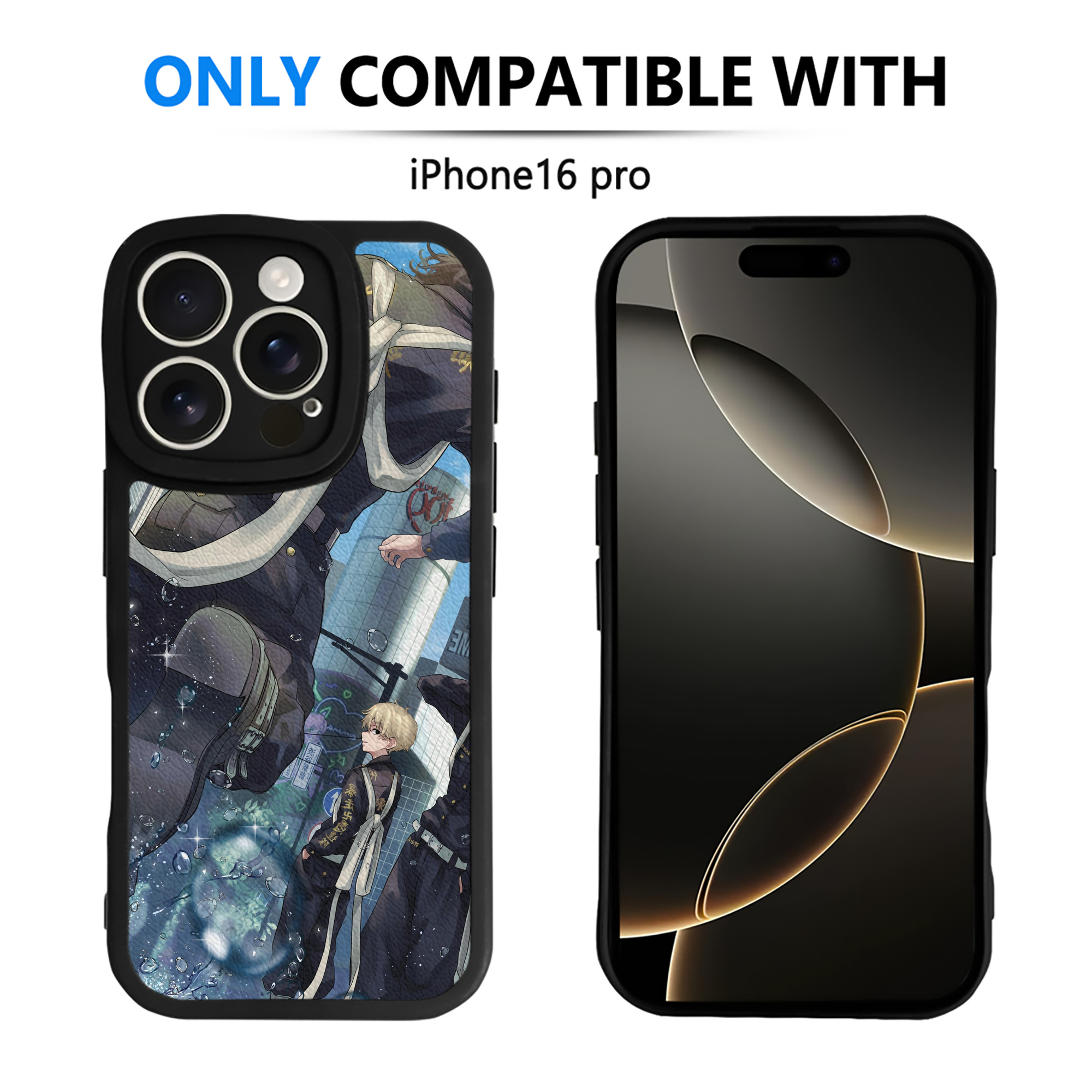 （画像用） 東京リベンジャーズ Tokyo Revengers 【iPhone 16シリーズ対応】シリコンスマホケース（レザー調） 材質：シリコン